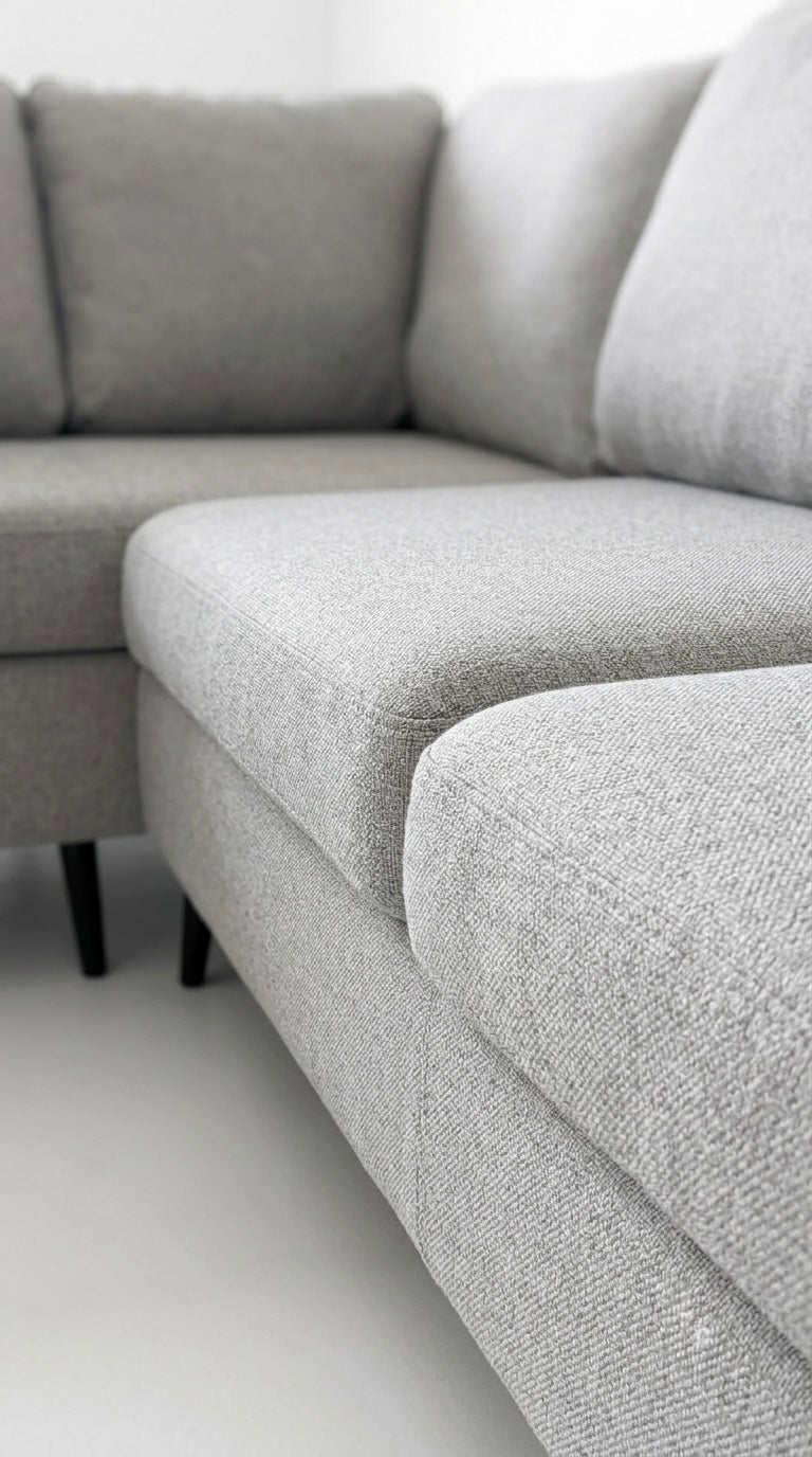 County | 4 sits med schäslong | Grå/Beige