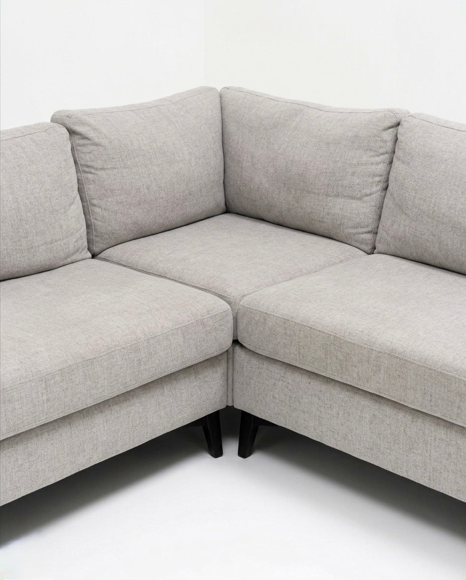 Saturday | 4 sits med schäslong | Alex Beige