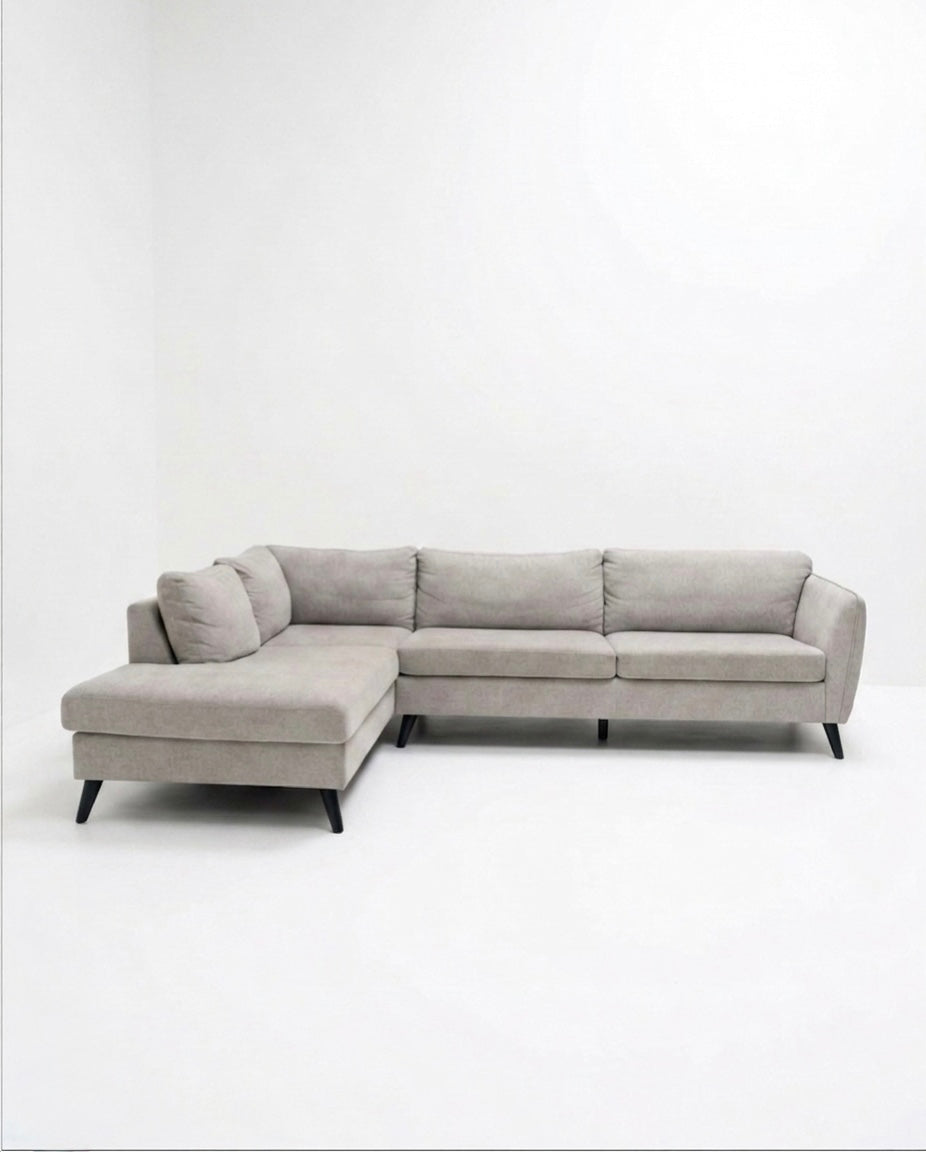 Saturday | 4 sits med schäslong | Alex Beige
