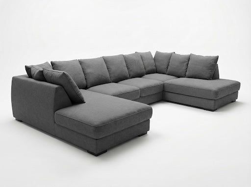 Optus XL | 6–sits med schäslong | Charcoal