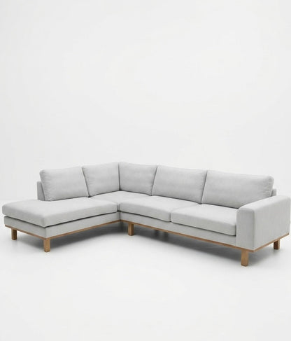 Stockholm | 4.5-seater with chaise longue - linen beige