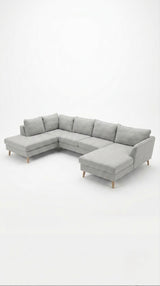 County | 6-sits med schäslong & divan | Alex Beige