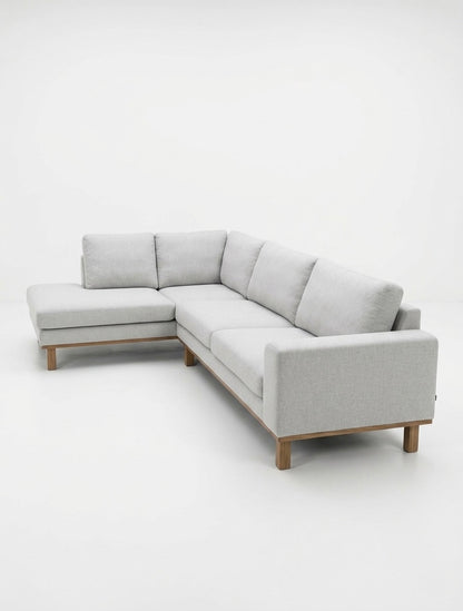 Stockholm | 4.5-seater with chaise longue - linen beige