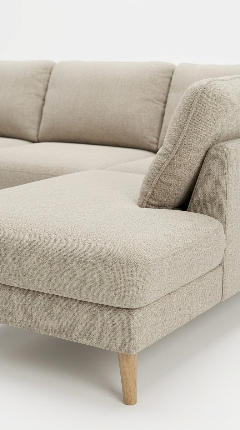 Madison | 4.5 sits med schäslong | Beige