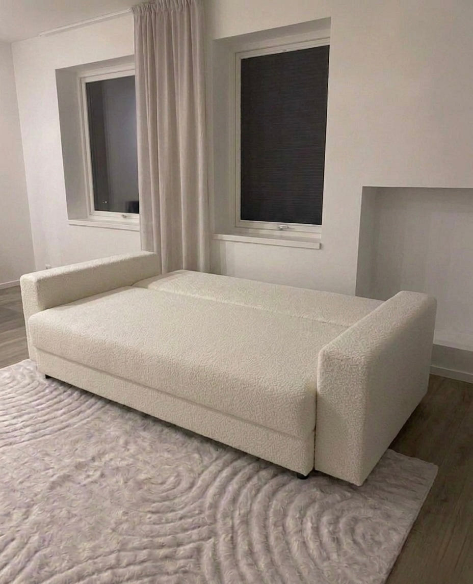 Boucle - bäddsoffa med utökad förvaring — KRAMEN