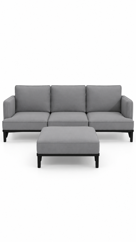 KRAMEN - 3,5—sits soffa med fotpall