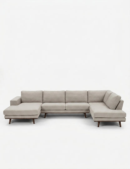 Stockholm | 5 sits med schäslong & divan | Beige
