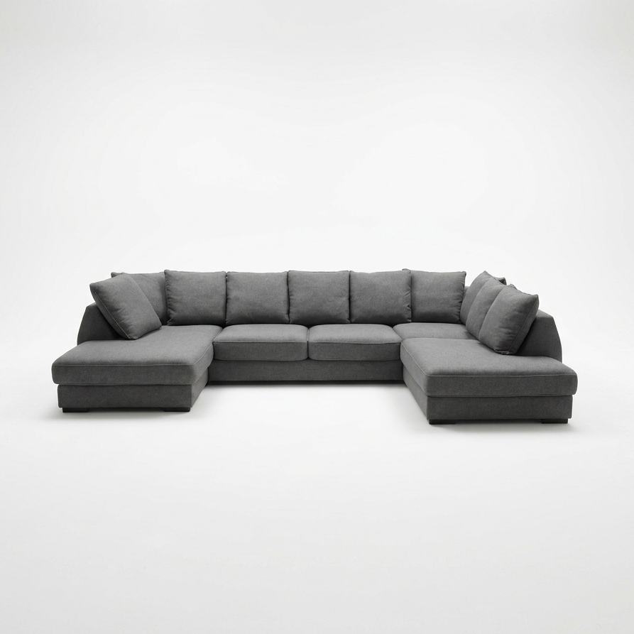 Optus XL | 6–sits med schäslong | Charcoal