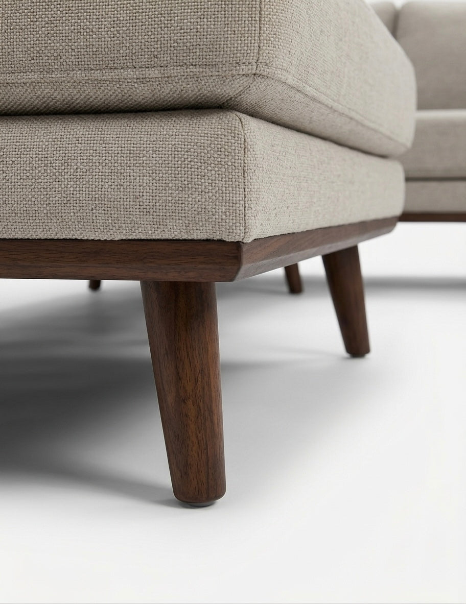 Stockholm | 5 sits med schäslong & divan | Beige
