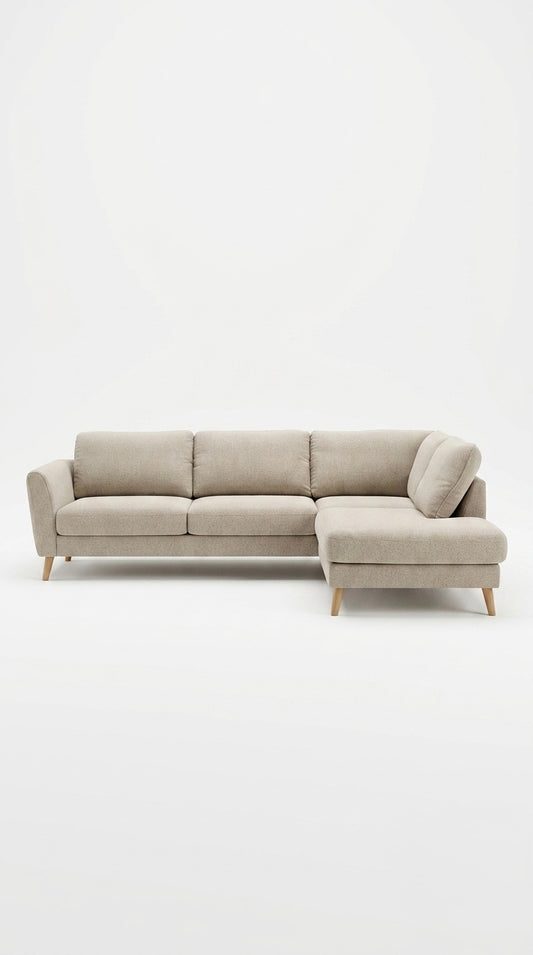 Madison | 4.5 sits med schäslong | Beige