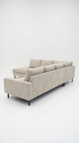 Peppe | 4 sits med divan | Beige Manchester