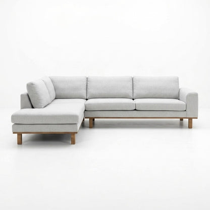 Stockholm | 4.5-seater with chaise longue - linen beige