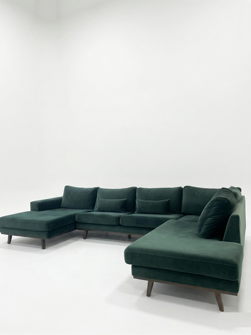 Stockholm | 5 sits med schäslong & divan | Sammet