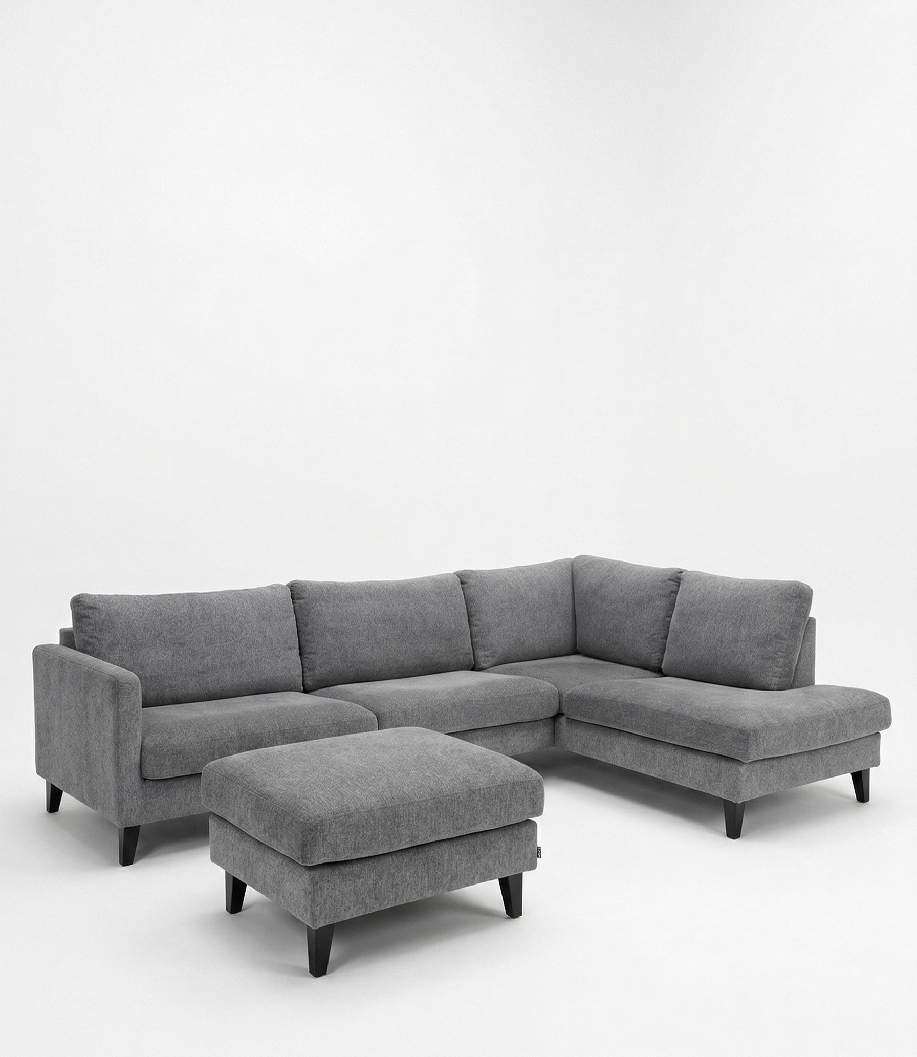 Impulse | 4-sits soffa med schäslong | Fotpall & Nackstöd ingår