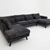 Copenhagen | 5-sits | Högerdivan & Schäslong vänster | Sammet