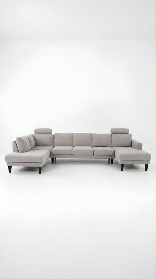 Sierra XL | 6 sits med schäslong & divan | 2 nackstöd ingår