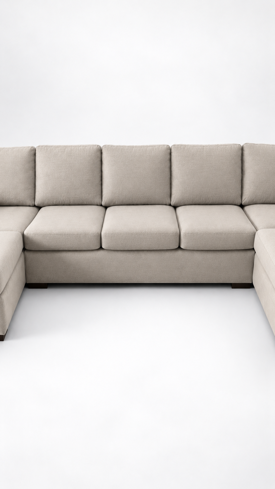 Nevada XL | 6-sits med schäslong & divan | Ljusbeige
